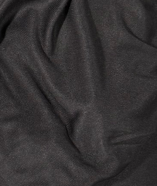 Fabric by the Yard - Rib Knit 1x1 - Black