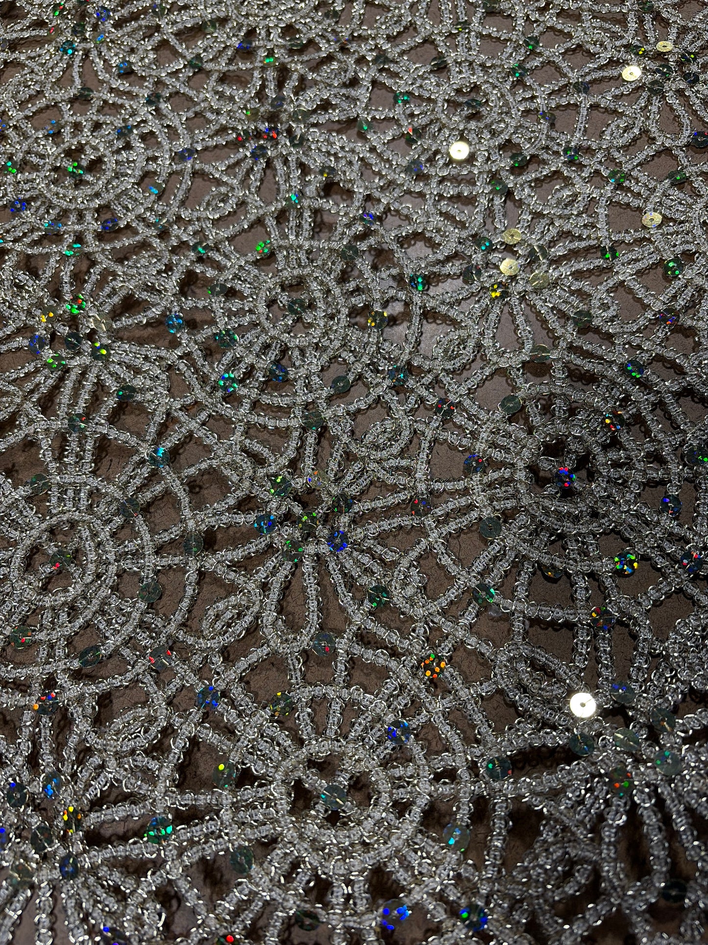 Fabric by the Yard - Chemical Lace - Champagne