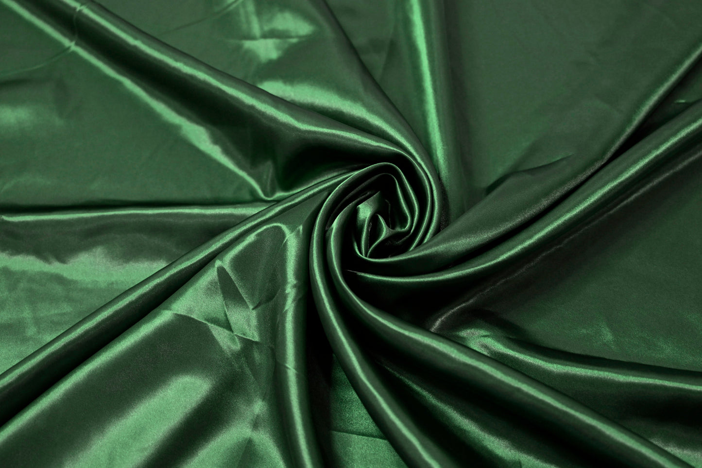 Fabric by the Yard - Beverly Satin - Hunter Green