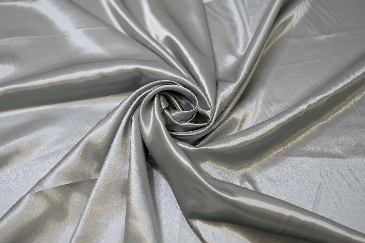 Fabric by the Yard - Beverly Satin - Silver