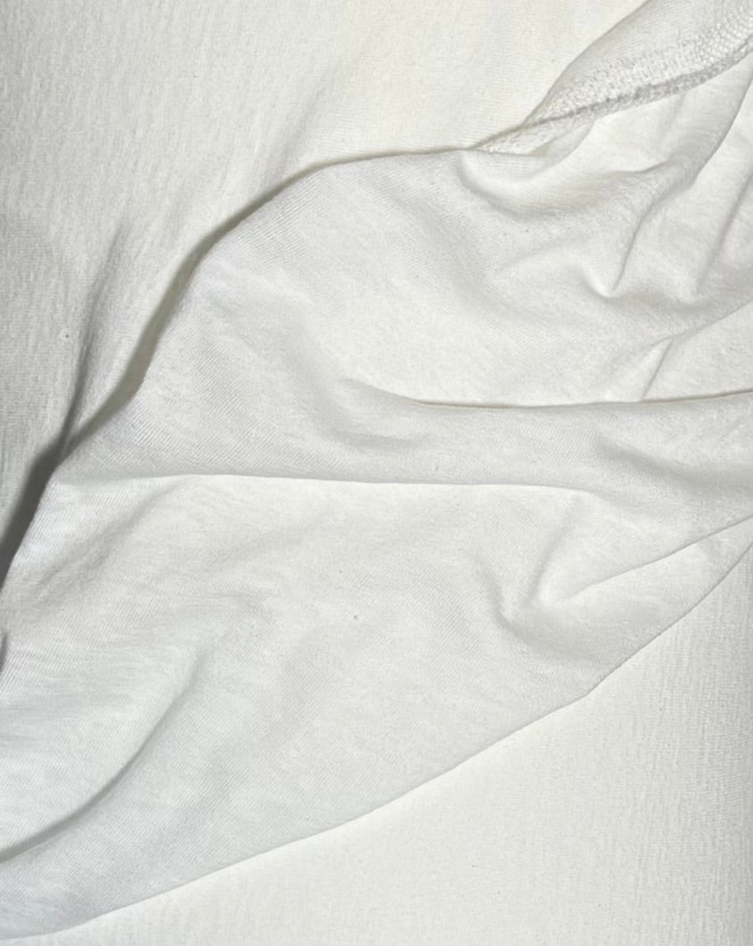 Fabric by the Yard - Slub Jersey - White