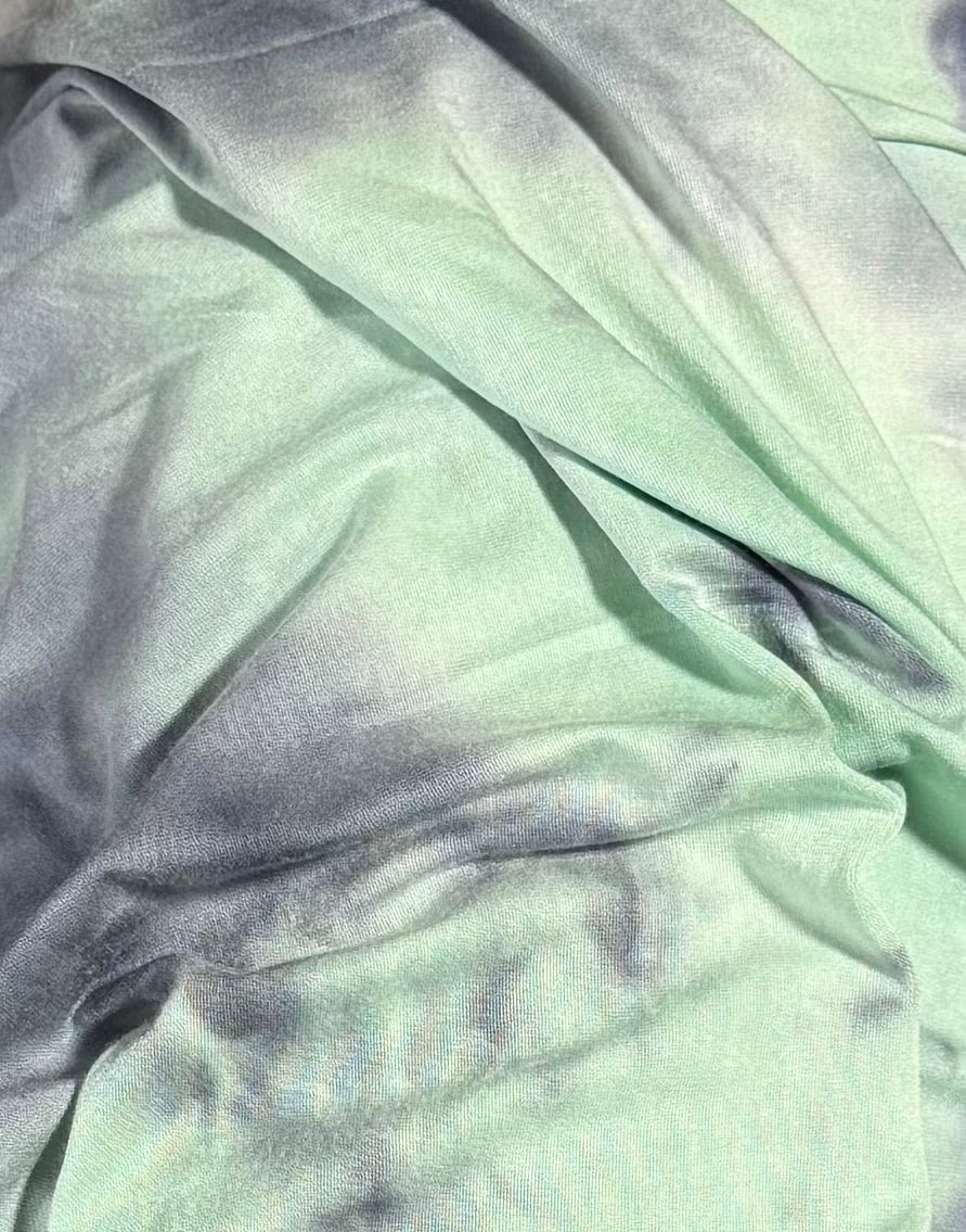 Fabric by the Yard - Jersey - Tiedye Mint