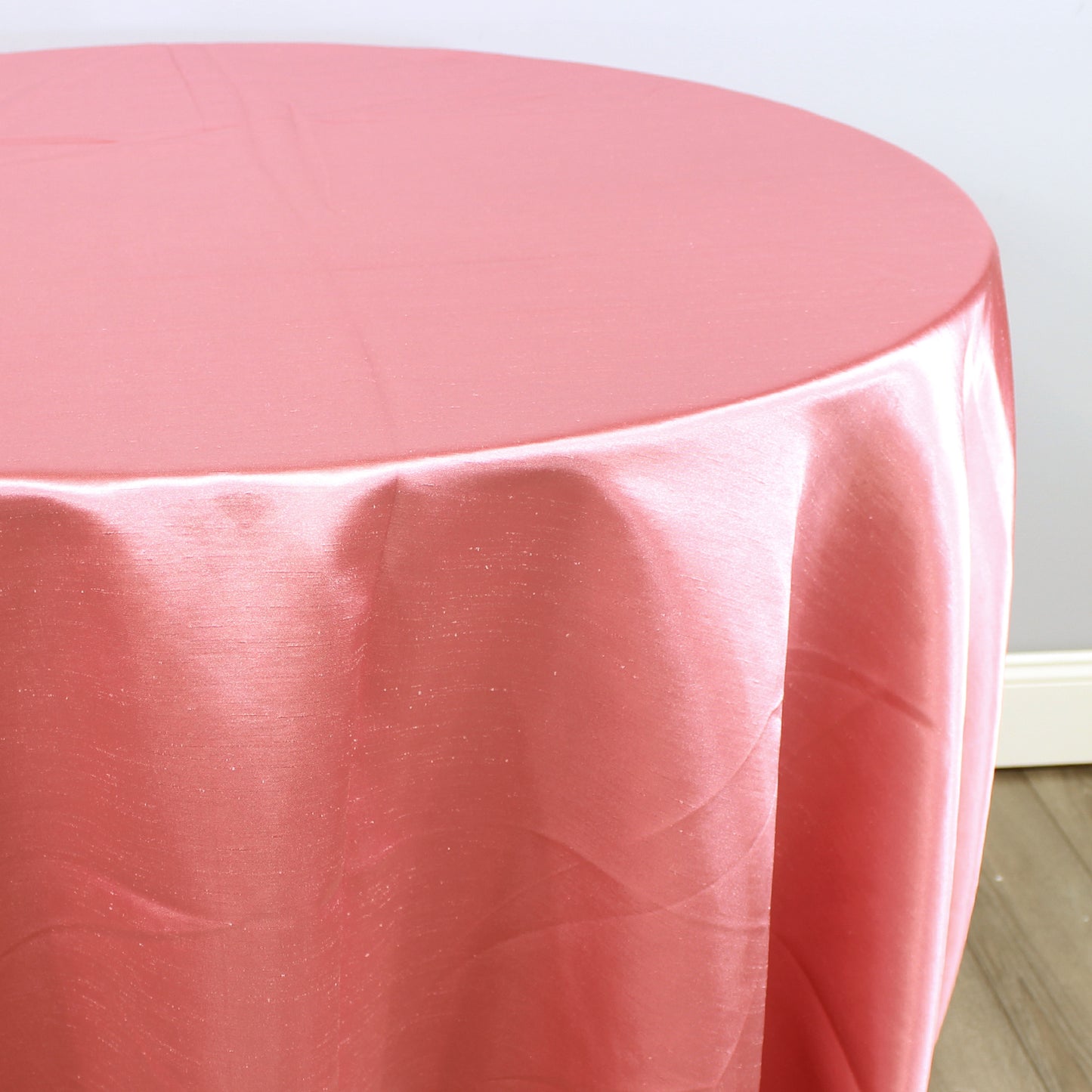 Fabric by the Yard - Shantung Satin - Coral