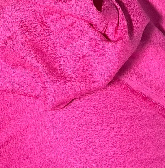 Fabric by the Yard - Poly Crepe - Fuchsia
