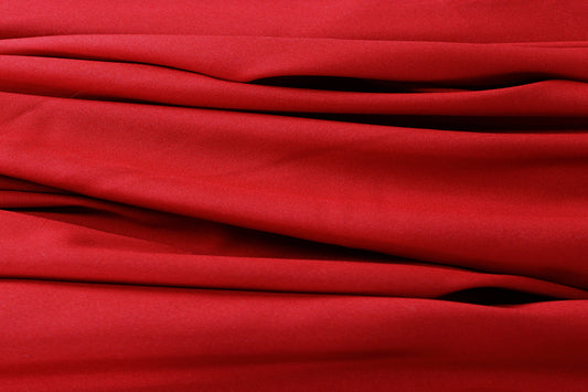 Fabric by the Yard - Polyester Poplin - Red