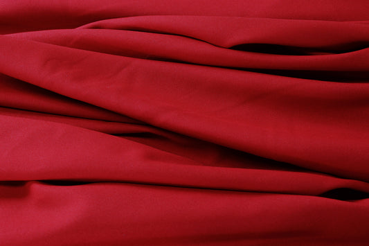 Fabric by the Yard - Polyester Poplin - Cranberry