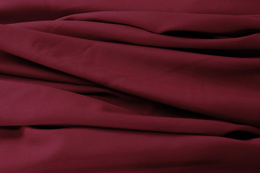 Fabric by the Yard - Polyester Poplin - Burgundy
