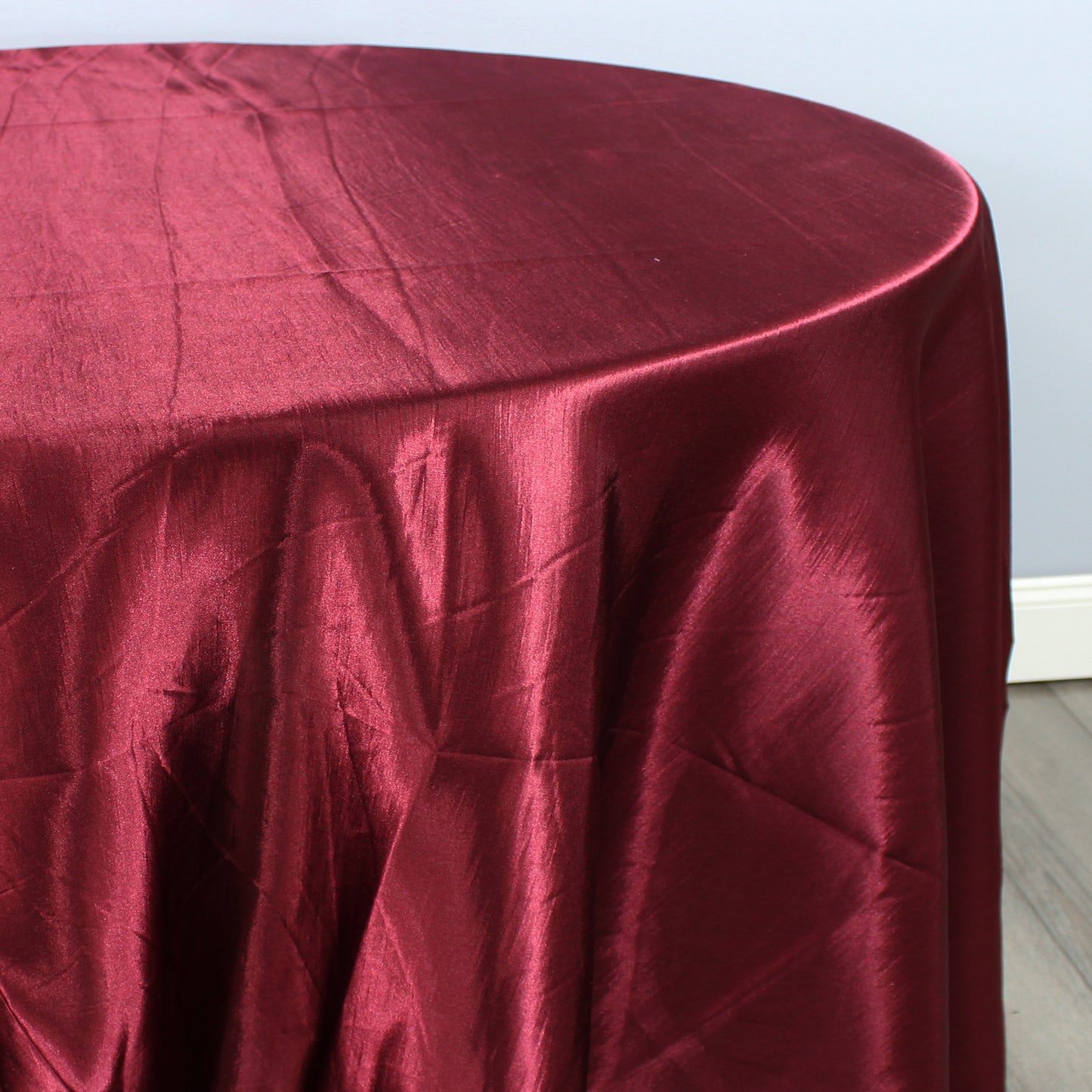Fabric by the Yard - Shantung Satin - Burgundy