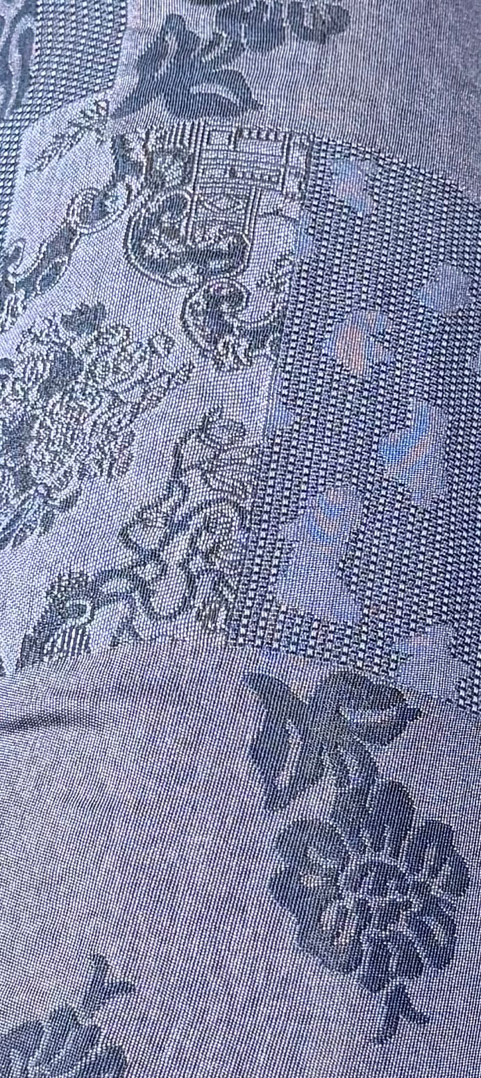 Fabric by the Yard - Upholstery - Blue (Woven Design)
