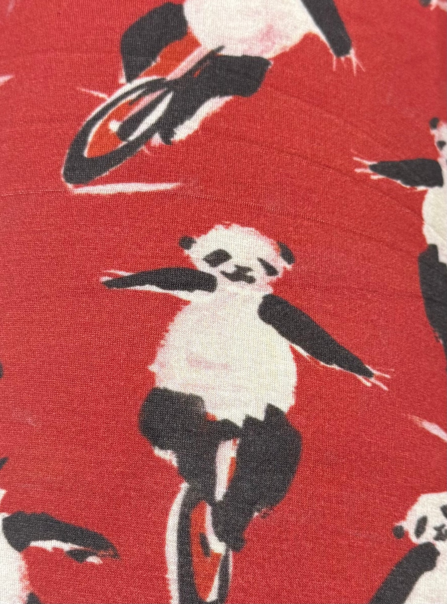 Fabric by the Yard - Printed Jersey - Red