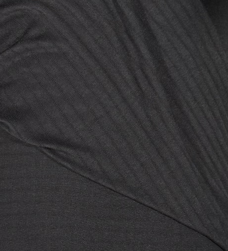 Fabric by the Yard - Lightweight Faux Rib Knit - Black