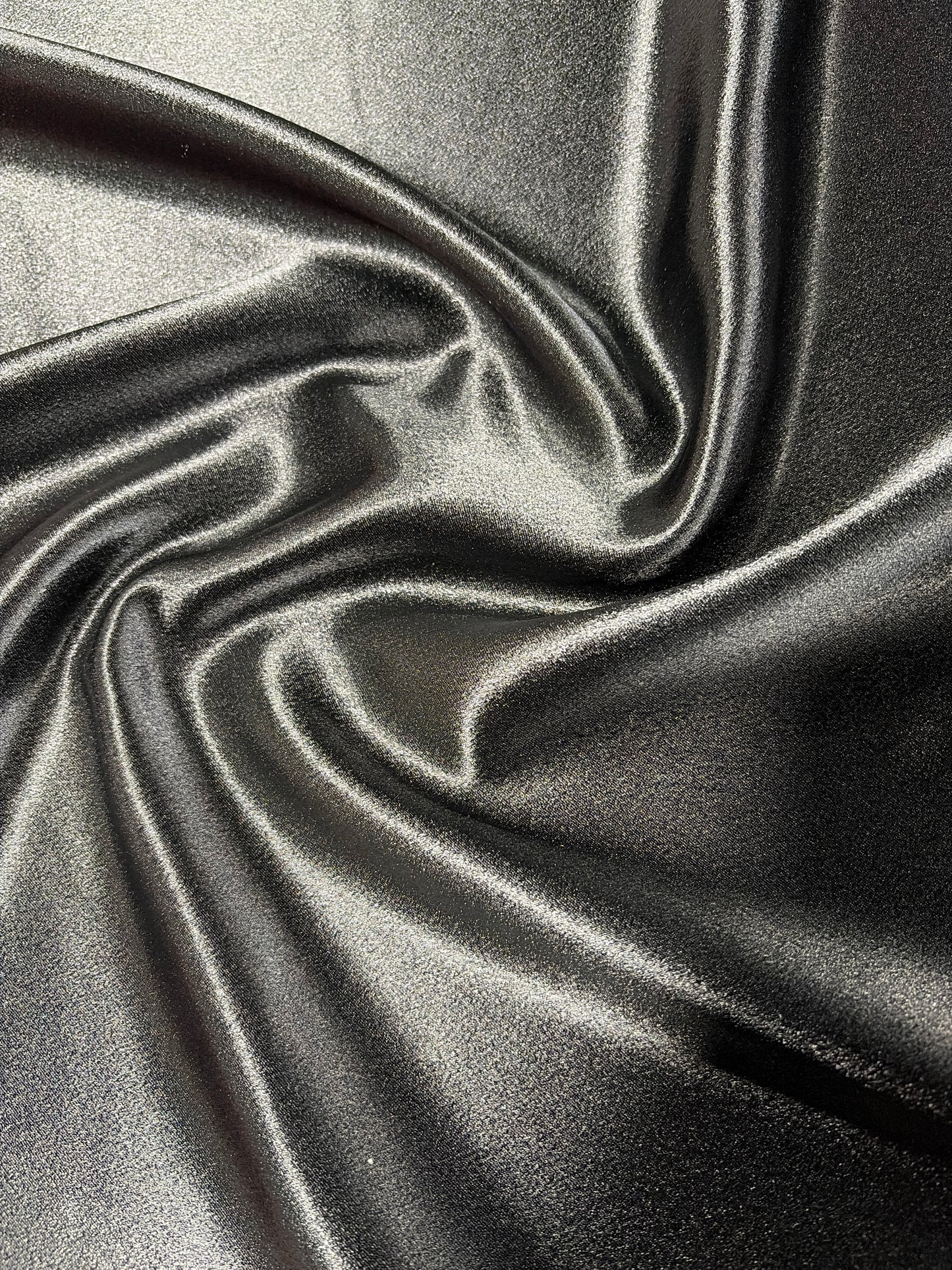 Fabric by the Yard - Crepe Back Satin - Black