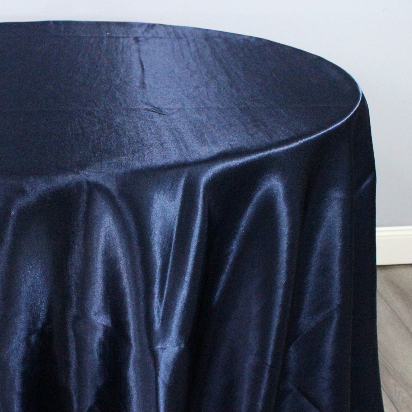 Fabric by the Yard - Shantung Satin - Navy