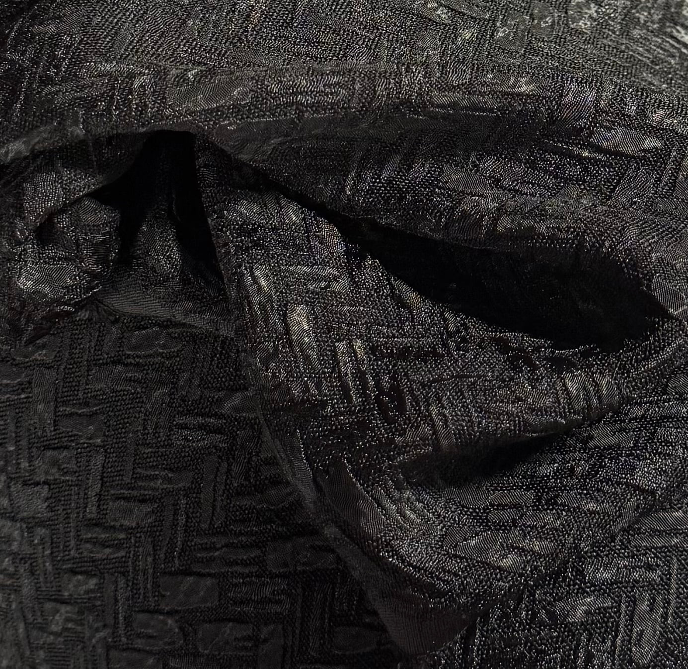 Fabric by the Yard - Woven Jacquard - Black