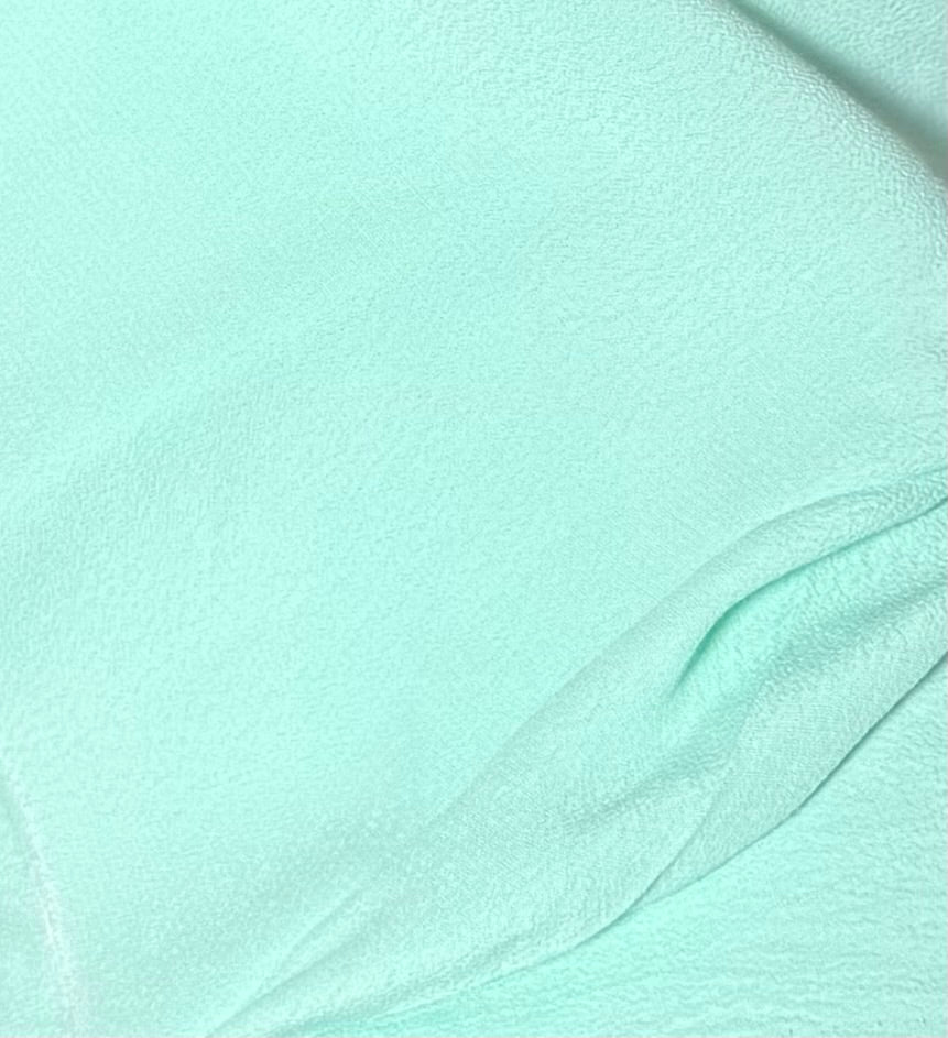 Fabric by the Yard - Viscose Crepe - Mint Green
