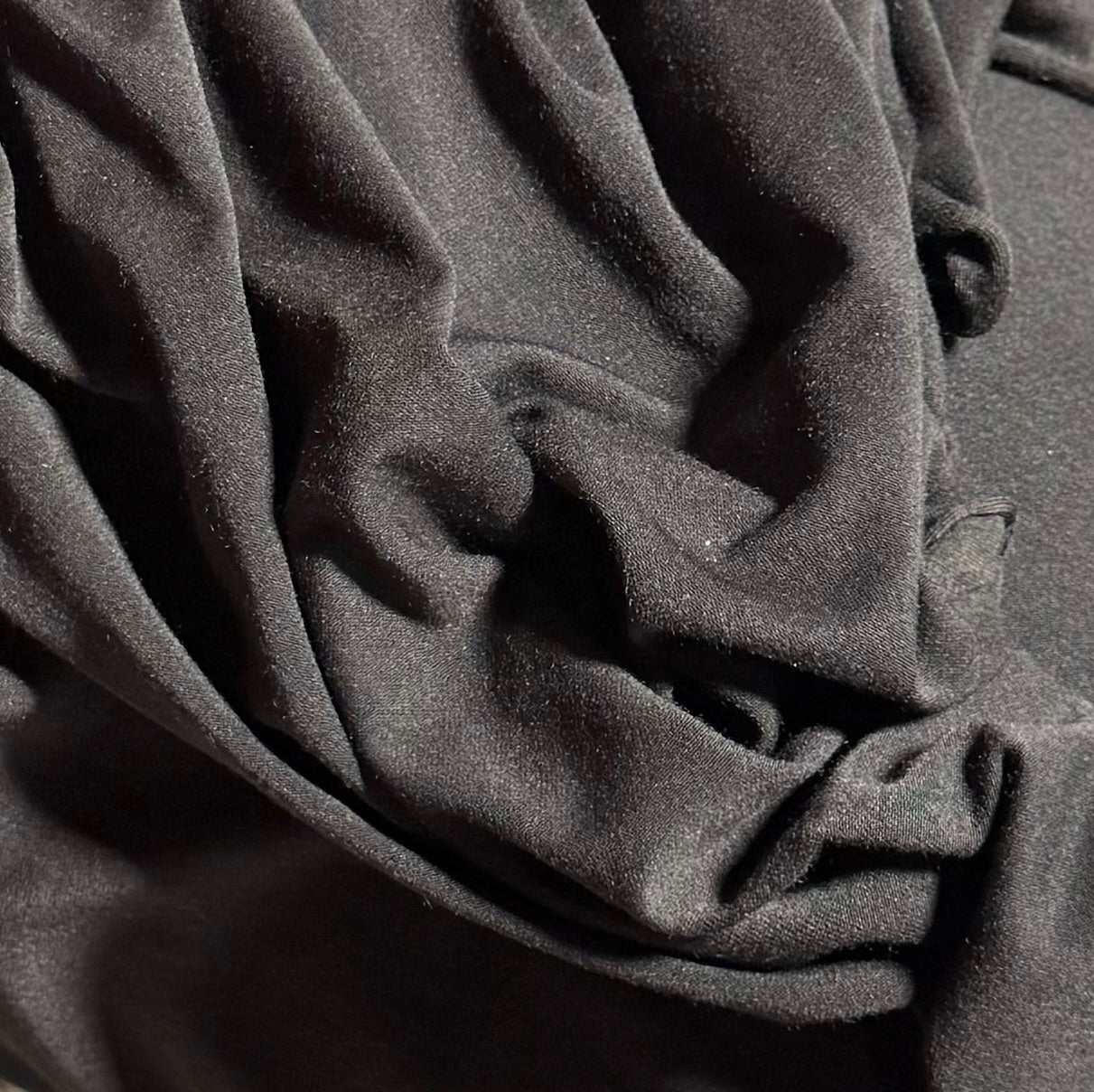 Fabric by the Yard - Jersey Plain - Black