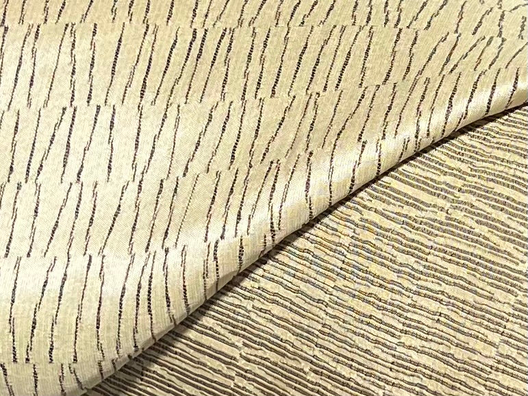 Fabric by the Yard - Upholstery - Striped Gold & Brown