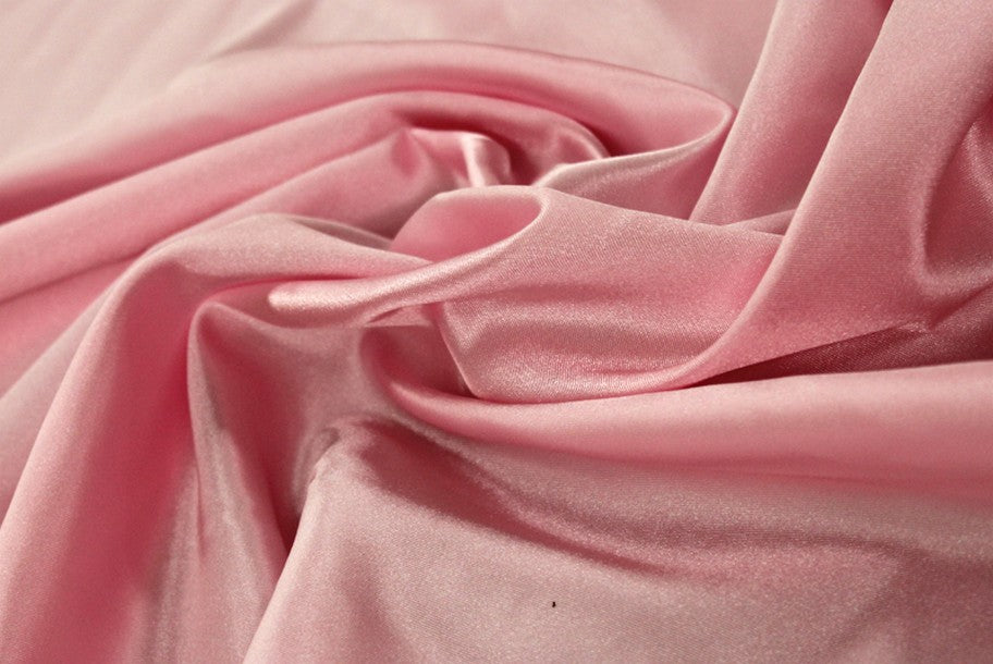 Fabric by the Yard - Bridal Satin - Pink