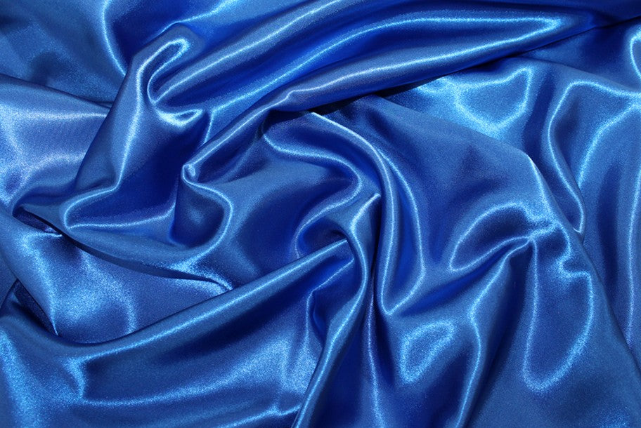 Fabric by the Yard - Bridal Satin - Royal Blue