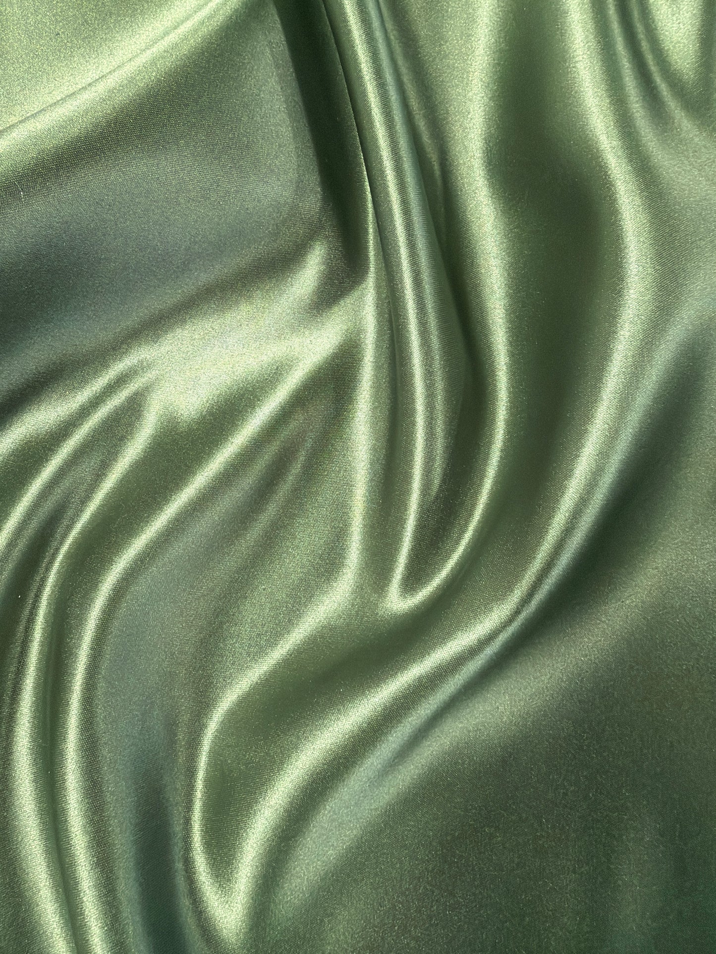 Fabric by the Yard - Lamour Matte Satin Olive