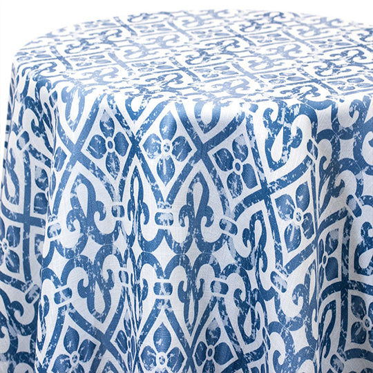 Fabric by the Yard - Poly Print - Borocco - Wedgewood
