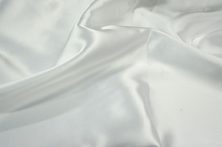 Fabric by the Yard - Charmeuse Satin - White