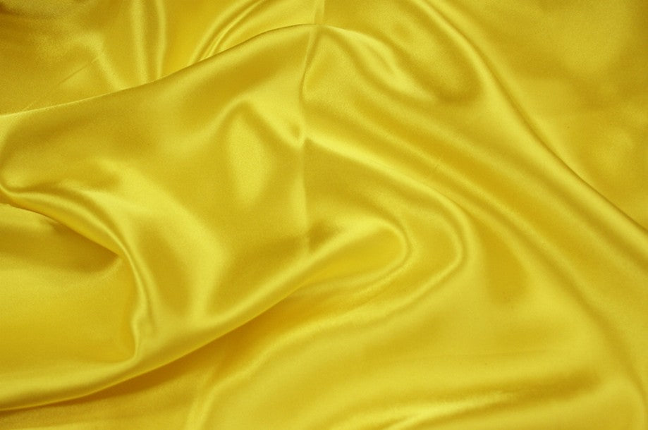 Fabric by the Yard - Charmeuse Satin - Yellow