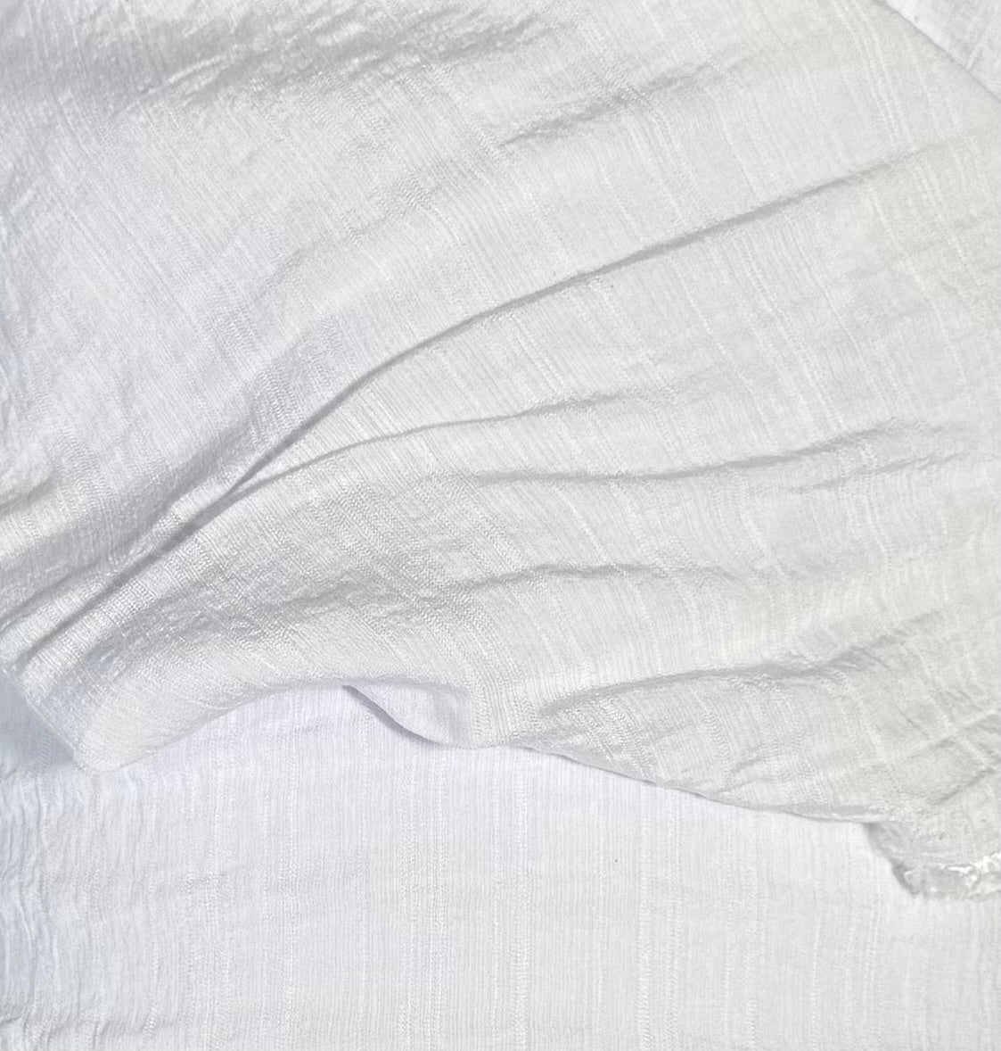 Fabric by the Yard - Gauze - White