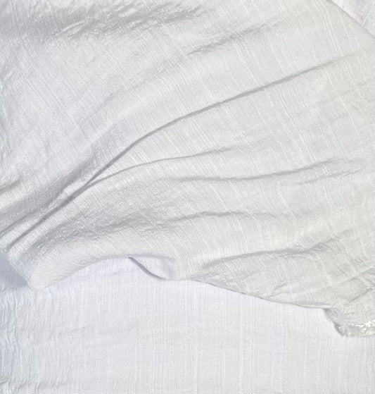 Fabric by the Yard - Polyester Gauze - White