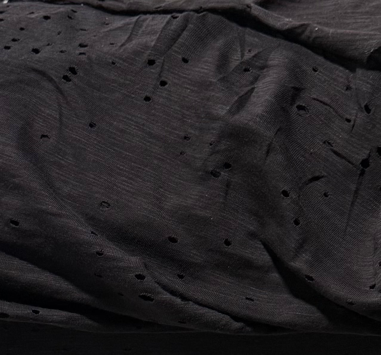 Fabric by the Yard - Burnout Jersey - Black