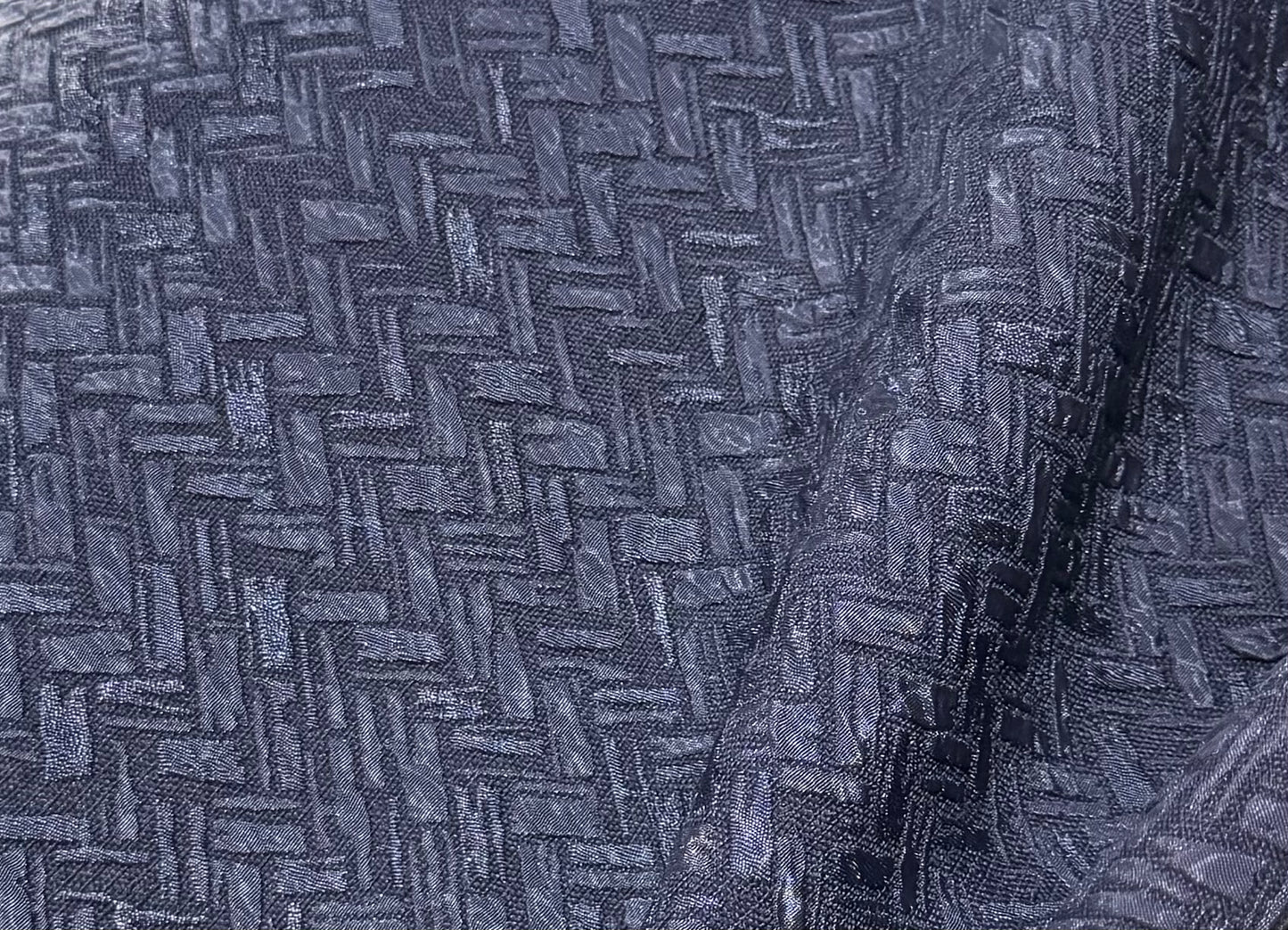 Fabric by the Yard - Woven Jacquard - Blue