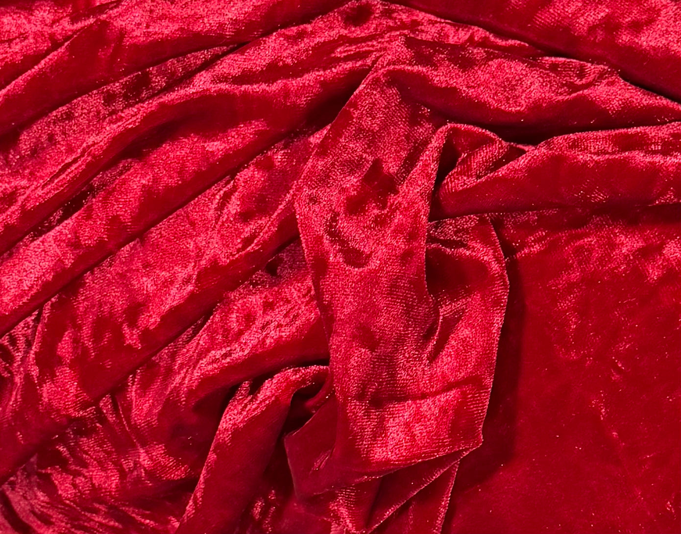 Fabric by the Yard - Ice Velvet - Red