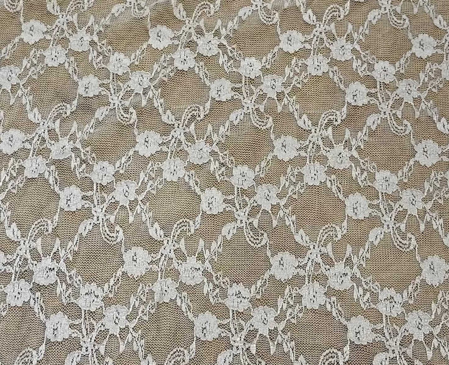 Fabric by the Yard - Stretch Lace 4-Way - Taupe