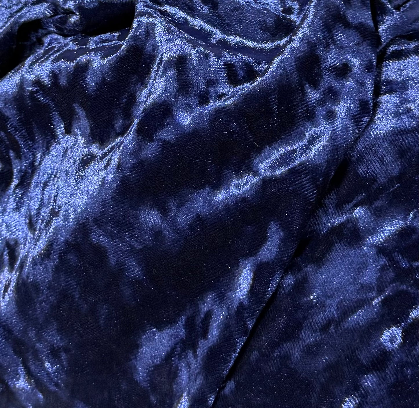 Fabric by the Yard - Ice Velvet - Navy