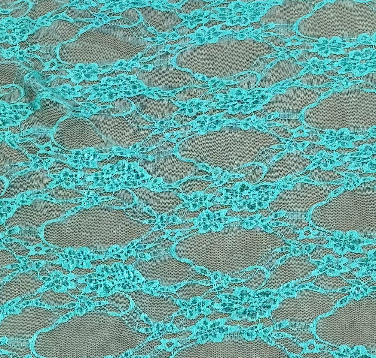 Fabric by the Yard - Stretch Lace 4-Way - Mint Green