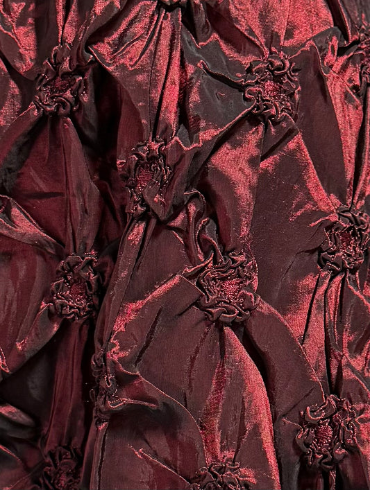Fabric by the Yard - Pinwheel Taffeta - Burgundy