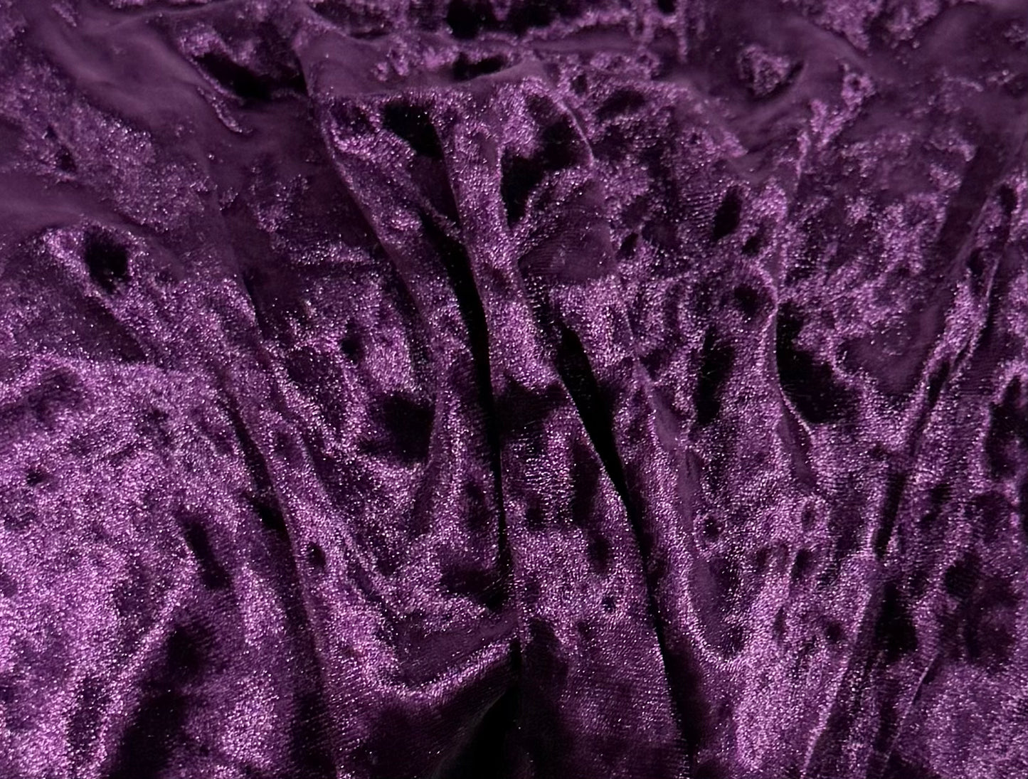Fabric by the Yard - Ice Velvet - Plum