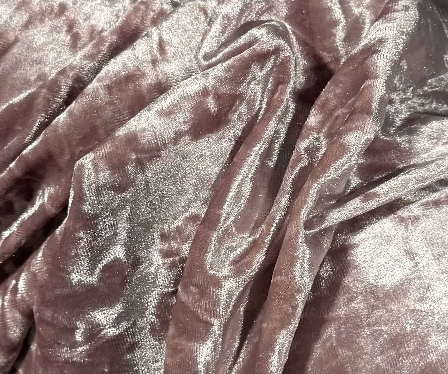 Fabric by the Yard - Ice Velvet - Mauve