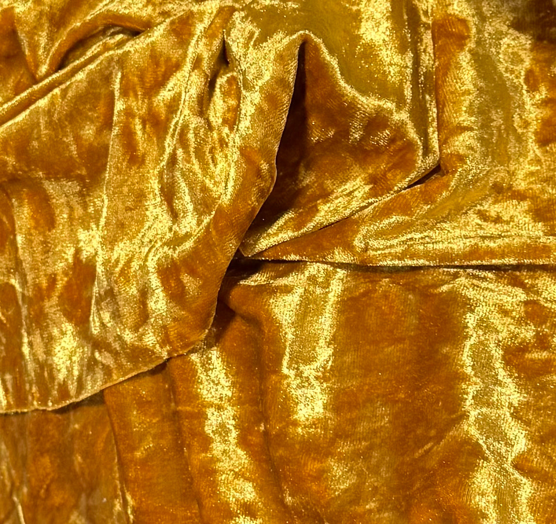 Fabric by the Yard - Ice Velvet - Gold