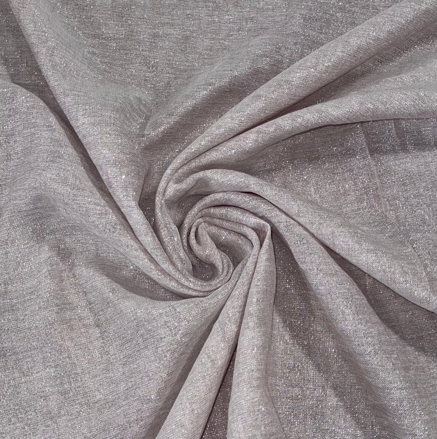 Fabric by the Yard - Metallic Faux Linen - Blush
