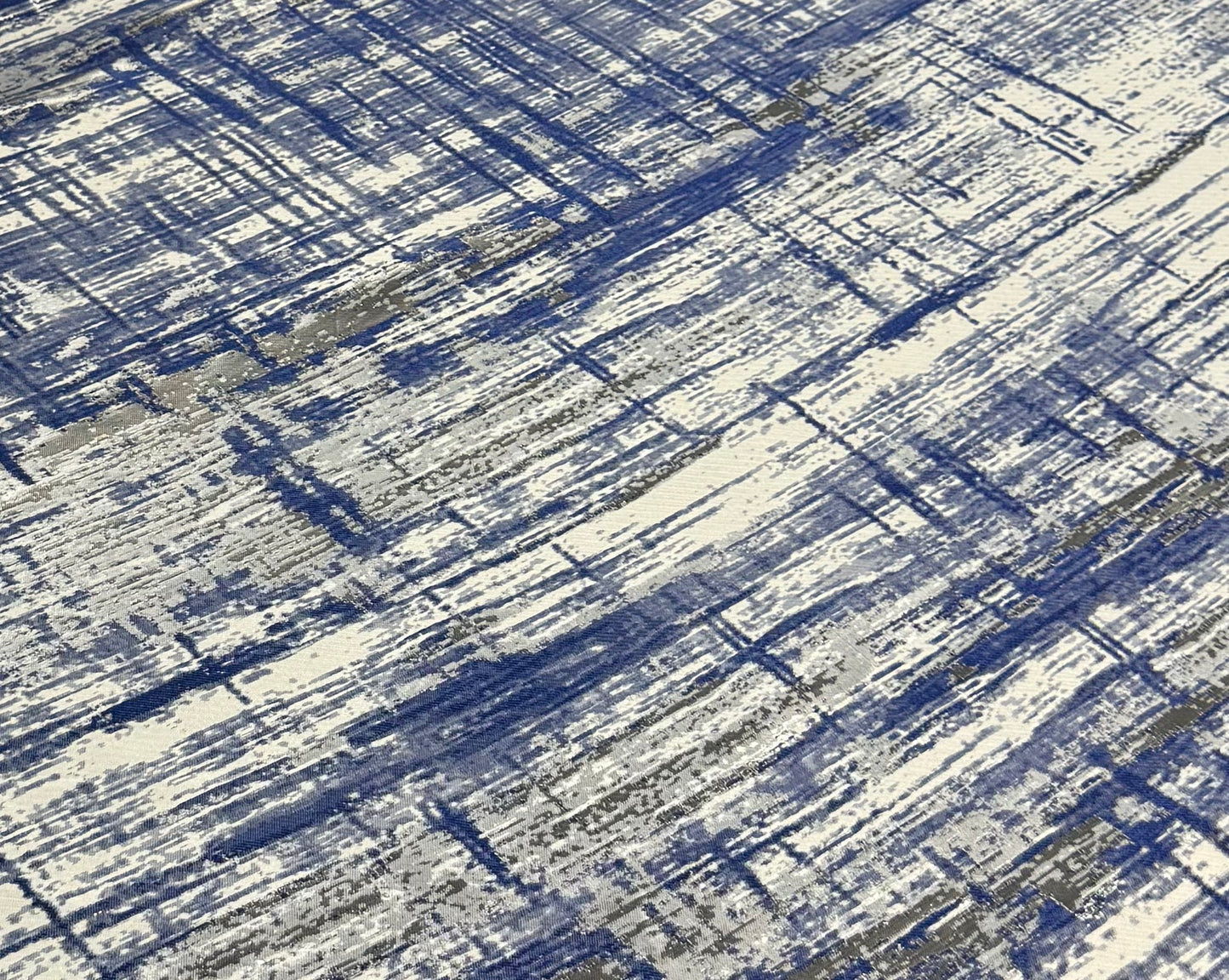 Fabric by the Yard - Arctic Jacquard - Blue