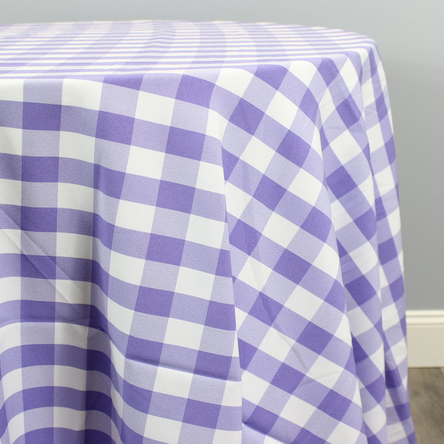 Fabric by the Yard - Gingham Poly Picnic Checkers - Lilac