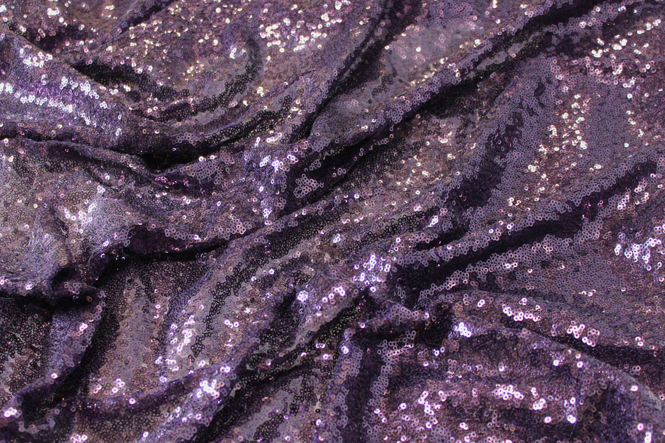 Fabric by the Yard - Glitz Sequins - Plum