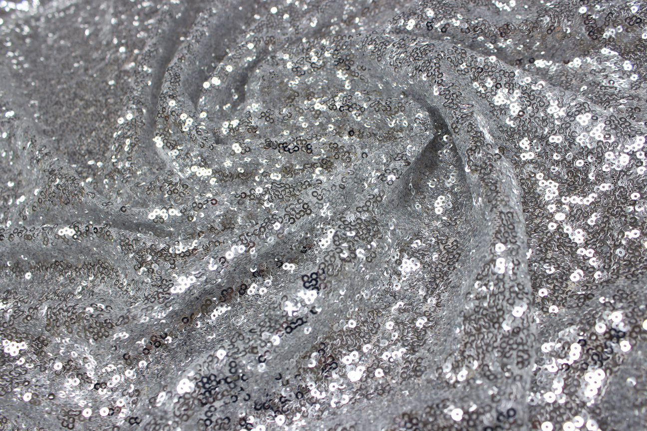 Fabric by the Yard - Glitz Sequins - Silver