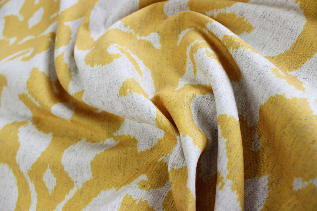 Fabric by the Yard - Ikat - Yellow