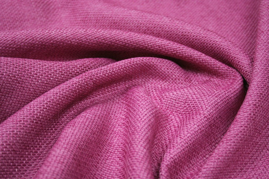 Fabric by the Yard - Jute Linen - Rose