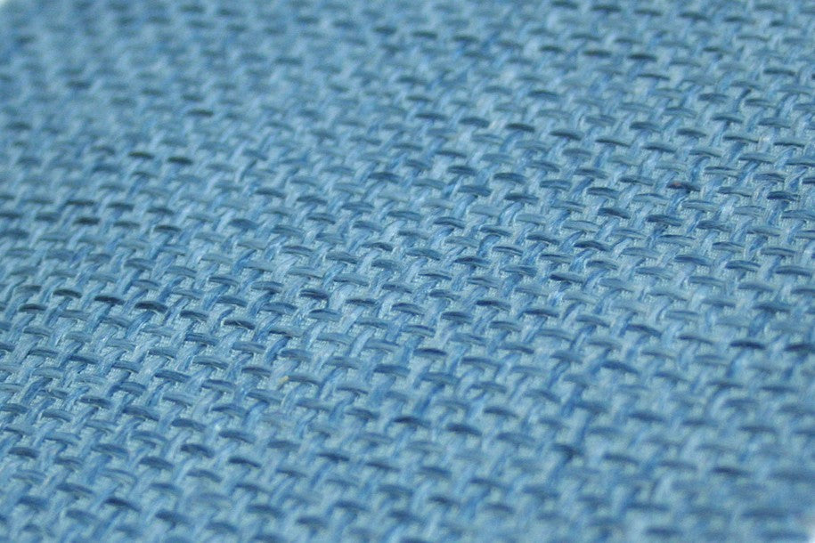 Fabric by the Yard - Jute Linen - Skyblue