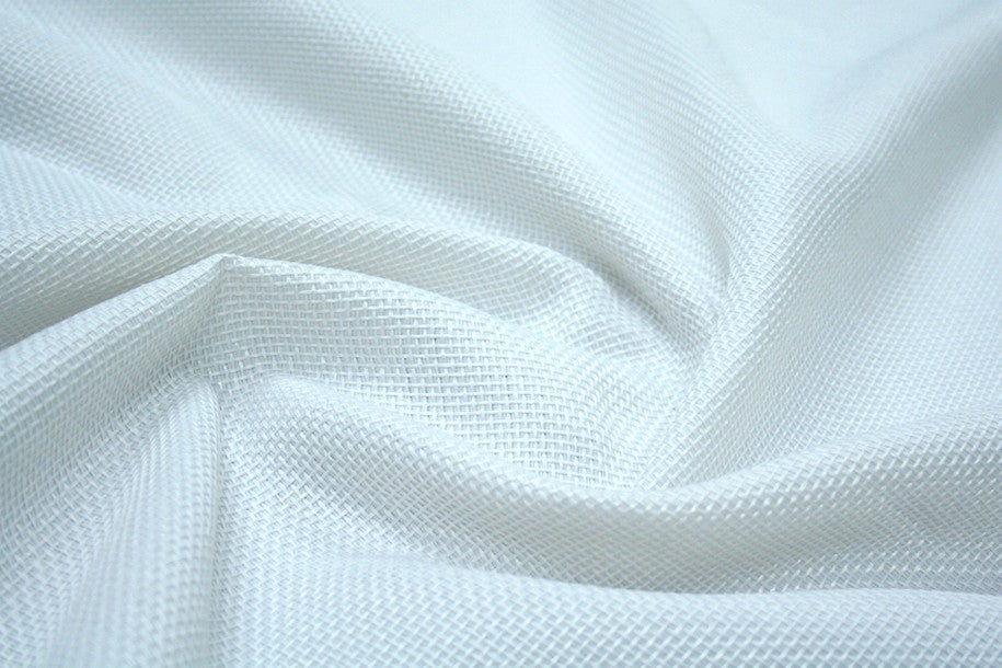 Fabric by the Yard - Jute Linen - White