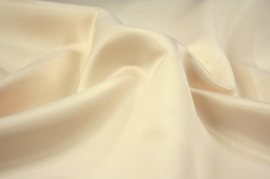 Fabric by the Yard - Lamour Matte Satin - Butter
