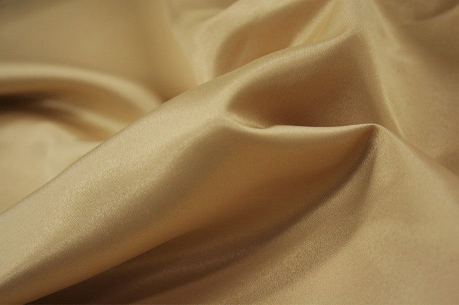 Fabric by the Yard - Lamour Matte Satin - Lt Gold
